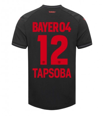 Bayer Leverkusen Edmond Tapsoba #12 Replika Hjemmebanetrøje 2023-24 Kortærmet